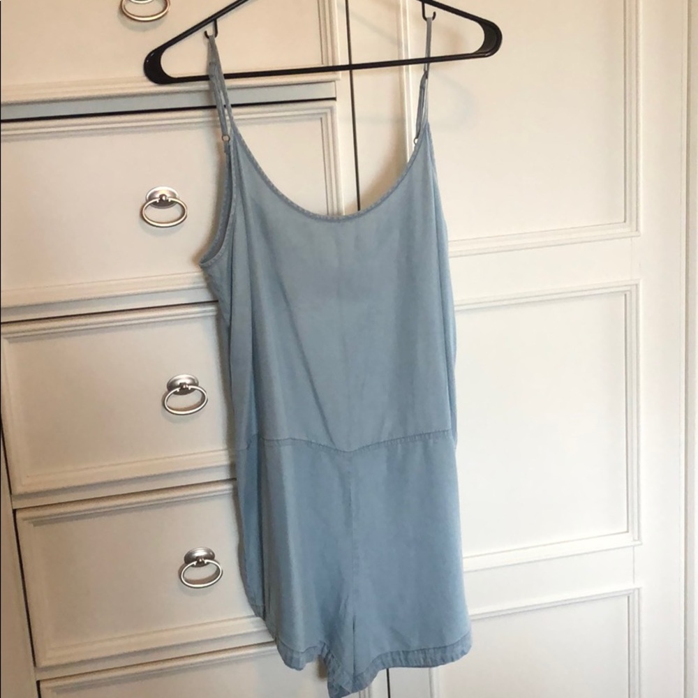 Denim romper